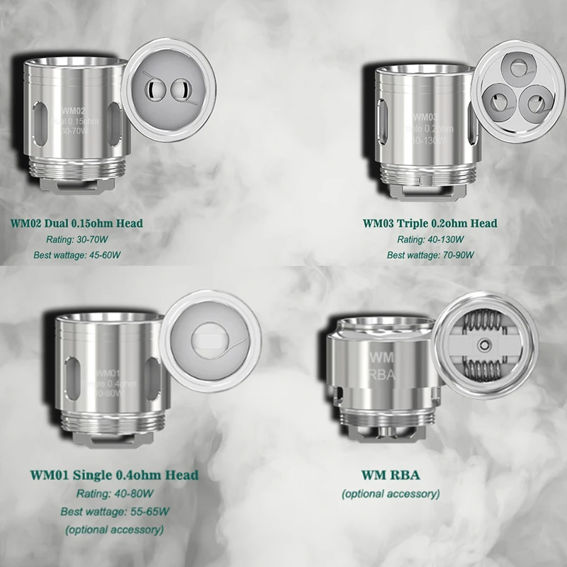 Оригинальная катушка Wismec WM01 5 шт./лот 0 4 Ом WM02 15 WM03 2 для электронной сигареты RX GEN3