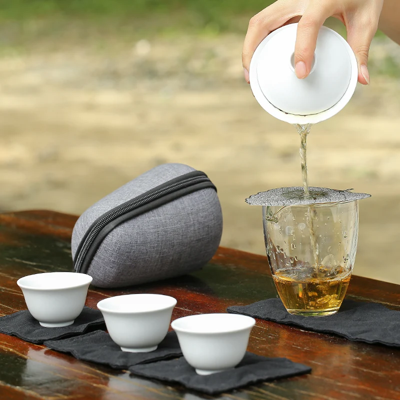 Керамический чайник TANGPIN чайные чашки gaiwan китайский портативный дорожный чайный