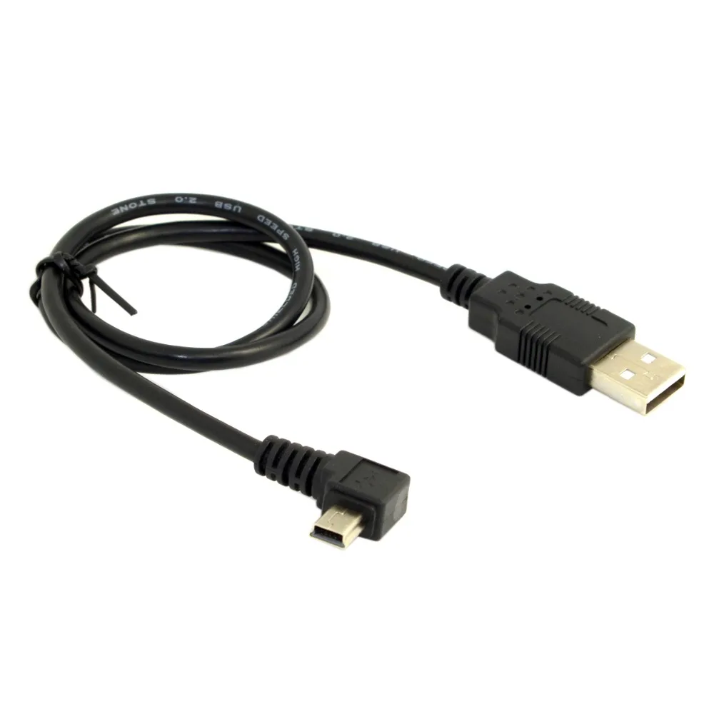 Chenyang Mini USB Тип B 5 контактный штекер левый угол 90 градусов к 2 0 Штекер кабель для