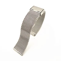 1pcs high quality 18mm 20mm 22mm stainless steel watch band watch strap bracelets strap sliver color wbs002