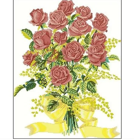 Вышивка Упаковка Горячая продажа лучшее качество наборы крестиков коричневые