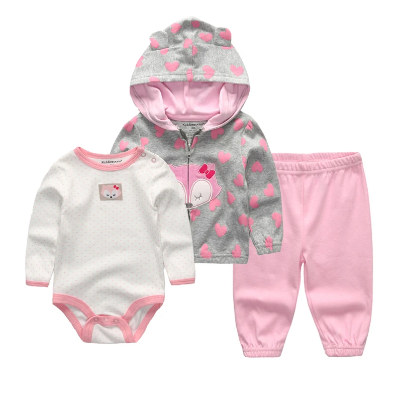 Для маленьких мальчиков одежда Костюмы комплект детской одежды; Roupa de bebe пальто боди; штаны хлопок с длинным рукавом Одежда для новорожденных девочек платье для девочки боди детская одежда одежда для новорожденных