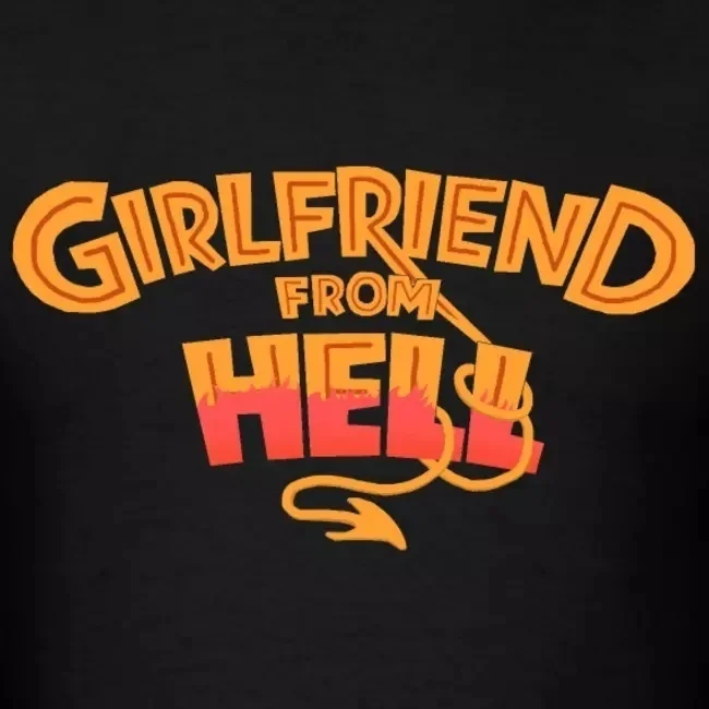 hahayuleSummer Fashion Women 90s Grunge Aesthetic Graphic Tee Girlfriend From Hell T-Shirt Alternative Street Style | Женская одежда
