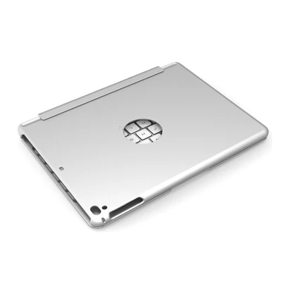 Серебристый 2 в 1 вращающийся алюминиевый сплав Роскошный чехол s для iPad Pro 9,7 A1893 A1954 Air 2 чехол Беспроводная Bluetooth клавиатура - Цвет: Серебристый