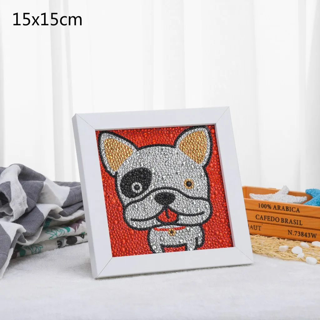 dog 5D DIY Полная Алмазная Картина милые животные алмаз особенной формы вышивка динозавр собака слон для детей игрушка для декорации дома - Цвет: dog