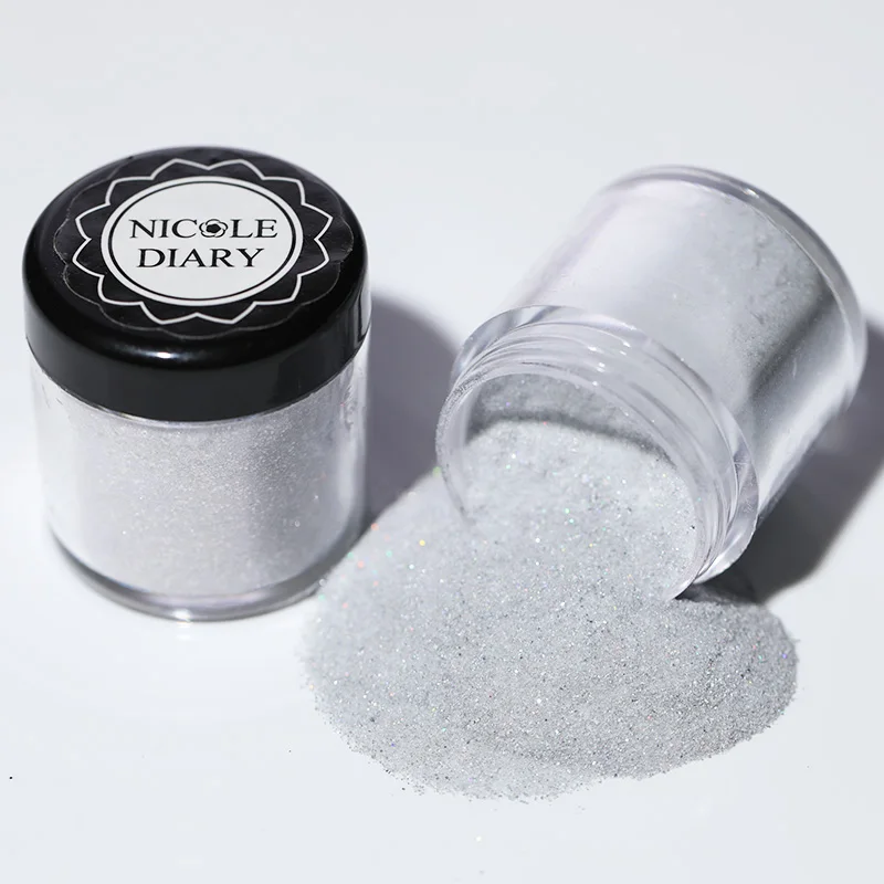 Порошок для ногтей NICOLE DAIRY натуральный сухой порошок без лампы блестящий