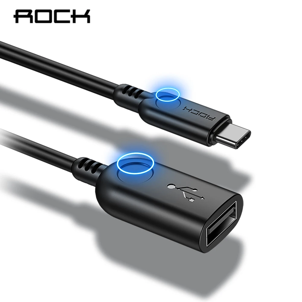 Адаптер ROCK Type C USB 3 0 для быстрой передачи 110 см|Переходники и адаптеры| |
