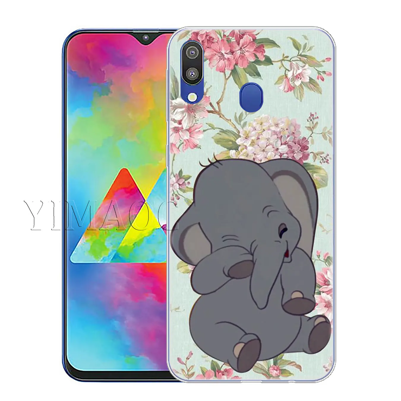 Милый мягкий силиконовый чехол YIMAOC Dumbo elephant для Samsung Galaxy A70 A60 A50 A40 A30 A20 A10 M10 M20 M30 M40