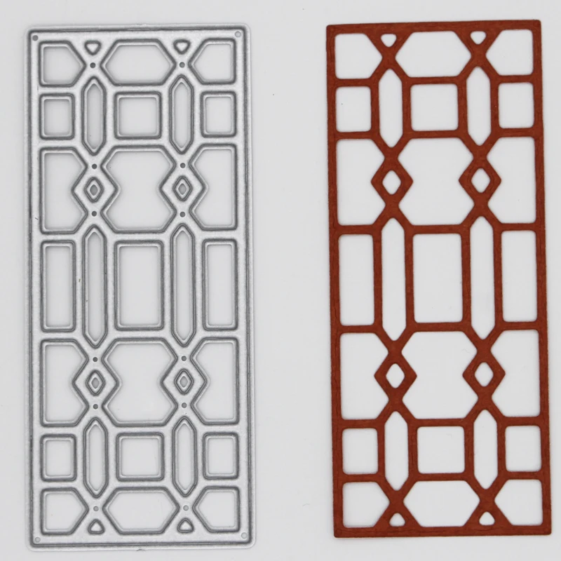 Metal steel frames Cutting Dies hollow out Rectangle decoration DIY Scrap booking Photo Album Embossing paper Cards 3.5*8cm | Дом и сад