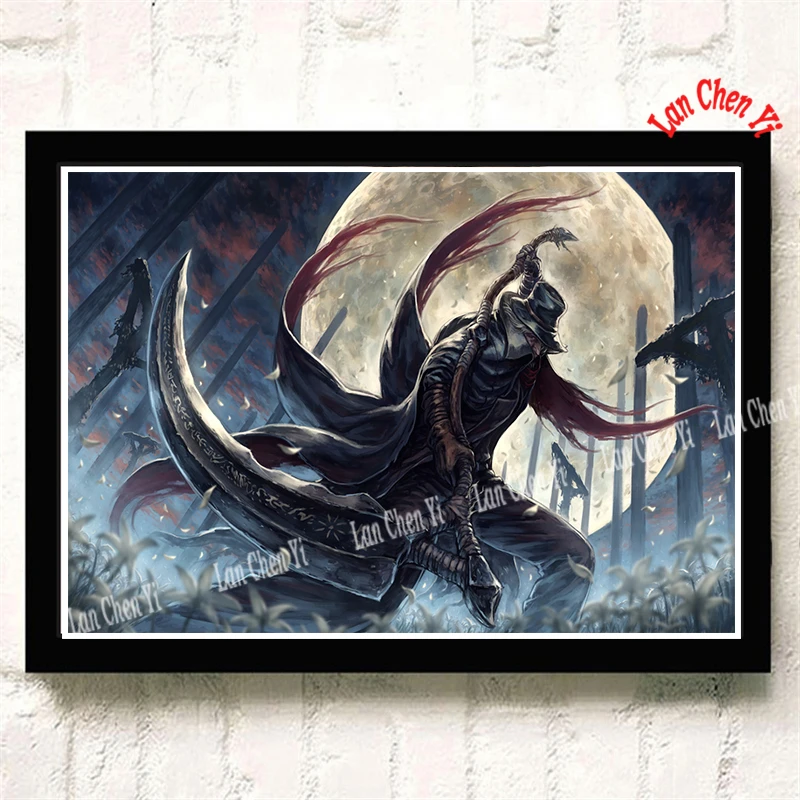 Бумага с покрытием Bloodborne, плакат, офисный подарок, столовая, домашний декор, настенная наклейка, дизайн