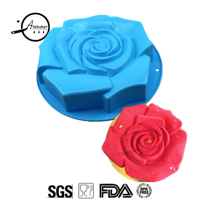 3 шт Хризантема РОЗА Подсолнух Форма Силиконовые формы для выпечки торта
