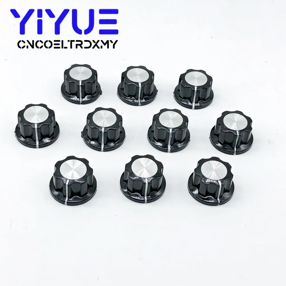 10 шт. колпачок потенциометра 6 мм диаметр отверстия вала поворотный