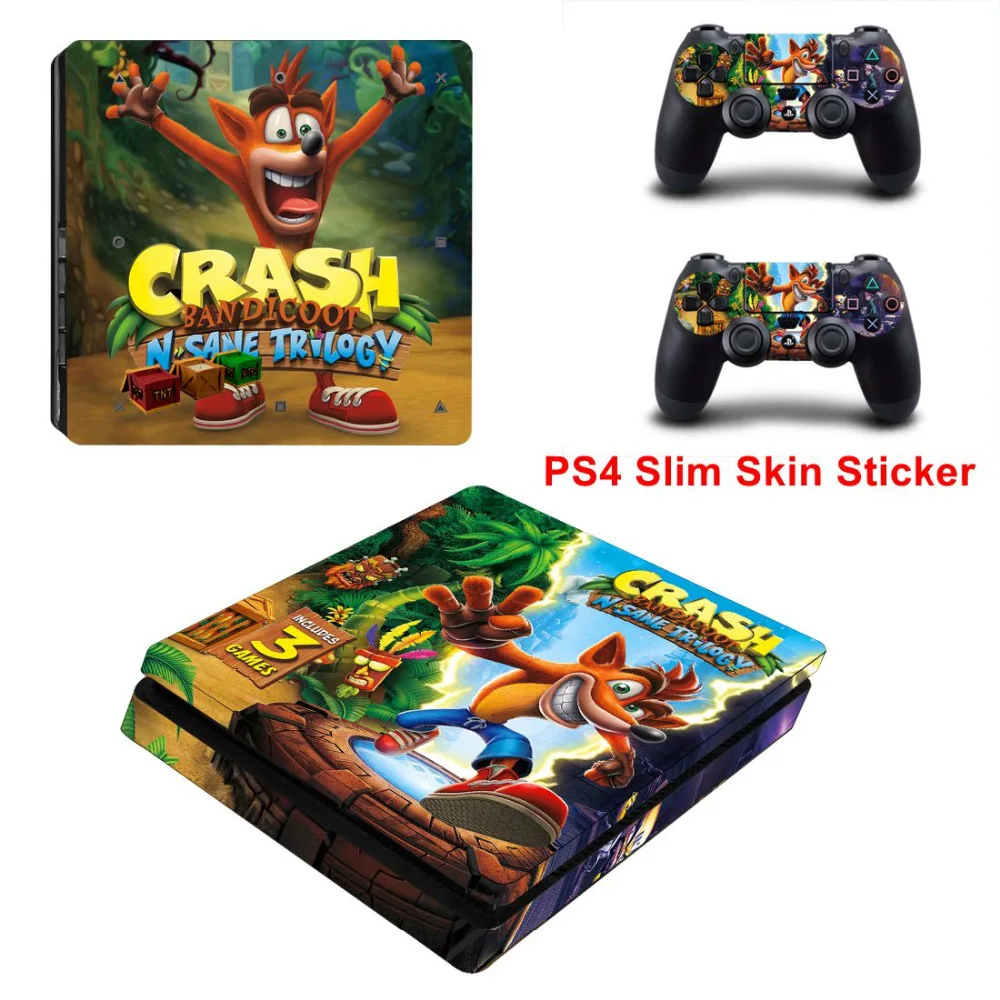 Новый Стильный чехол с наклейками для Playstation4 Slim PS4 консоль и наклейки 2