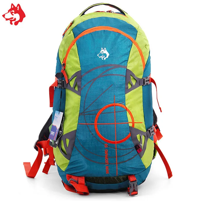 Dark Green Из Китая 50L открытый большой емкости красный/серый/темно-зеленый рюкзак Пеший Туризм путешествие мужской и женский альпинизм мешок - Цвет: Dark Green