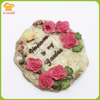 flower round welcome aromatherapy silicone mold garden listing candle decorative silicone tools