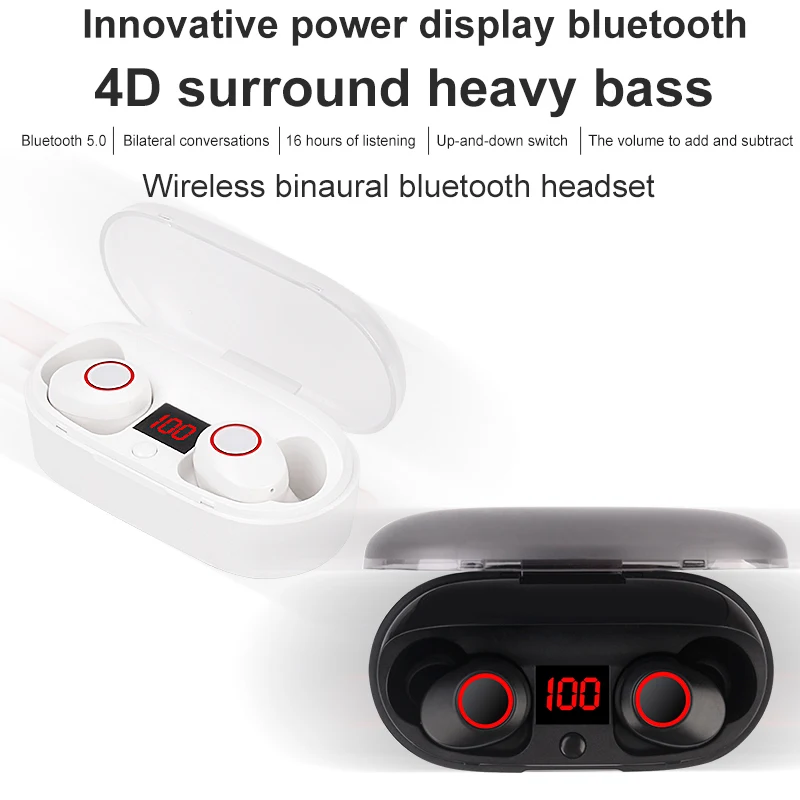 J29 Bluetooth 5 0 наушники-вкладыши наушники стерео Бас звуком Беспроводной с зарядным