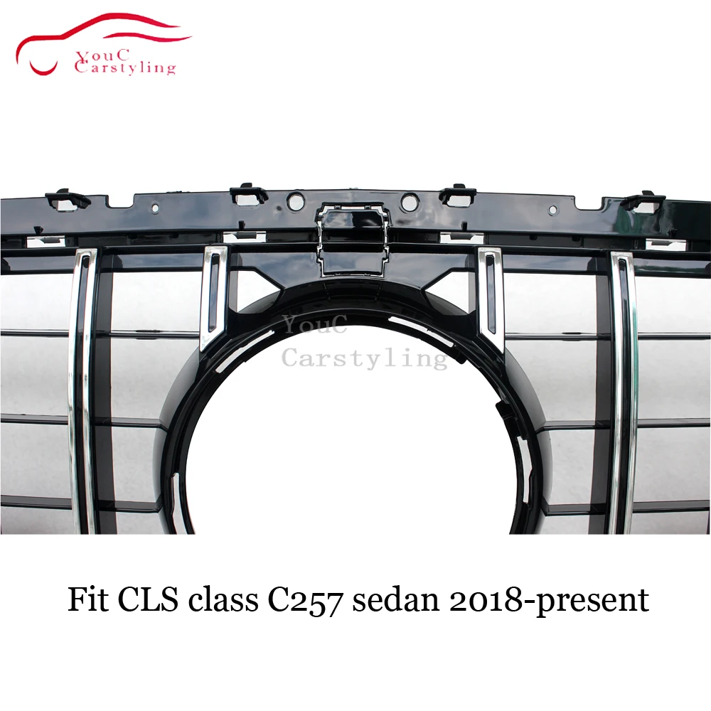C257 GT R Передняя решетка для Mercedes CLS Class 4 дверный седан 2019 2020 гриль ABS автомобильный