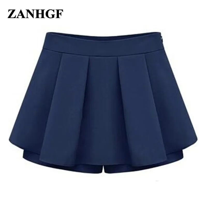Hot selling new women's 2017 summer European style candy-colored chiffon shorts culottes Size:S M L XL XXL free shipping | Женская