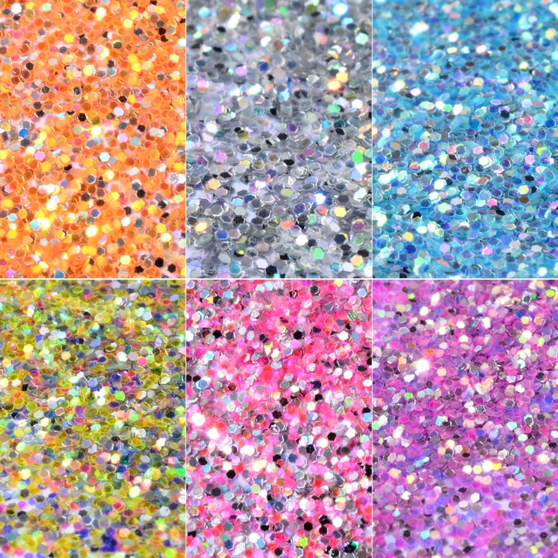 Новинка 6 шт./компл. блестящие бриллианты Ультратонкие Красочные Блестки хлопья