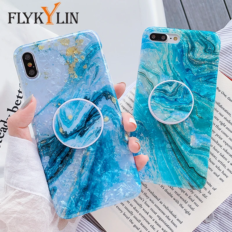 Мраморный чехол FLYKYLIN для iphone X XS Max XR 6S 6 7 8 Plus SE 2 Huawei P30 Pro P20 Lite Mate 20 Nova 3 3i 3e 4 4e