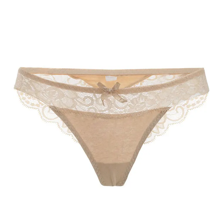 Женские кружевные стринги с низкой талией сексуальное ажурное женское нижнее