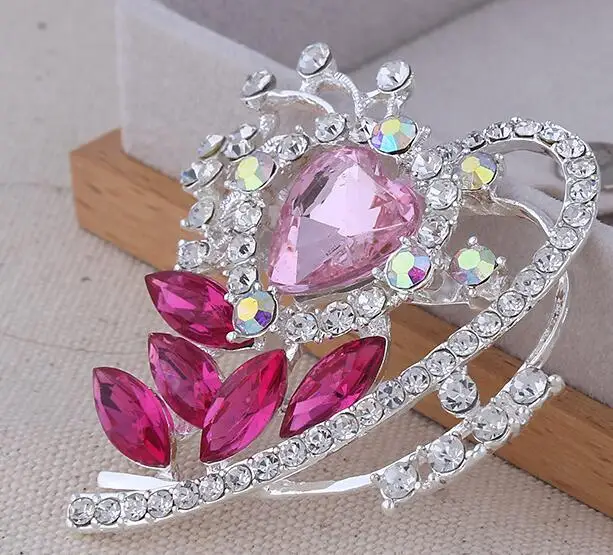 Простая форма сердца брошь ювелирные изделия для женщин/мужчин модные булавки