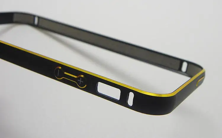 100 шт./лот бампера металла Для iphone 5 5s телефон case ультра-тонкий металл sea horse пряжка
