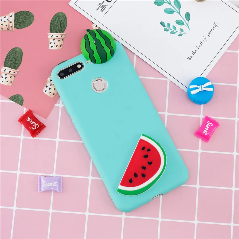 Чехол для huawei Honor 7A Pro, чехол для huawei Y6, чехол, 5,7 дюймов, 3D единорог, панда, кукла, игрушка, мягкий силиконовый чехол для телефона s