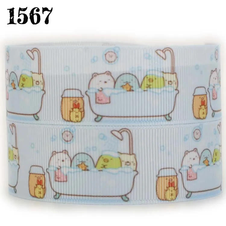 10/20/50/100 ярдов новый 7/8 &quot22 мм 10 мультфильм sumikko gurashi рождественские ленты с принтом