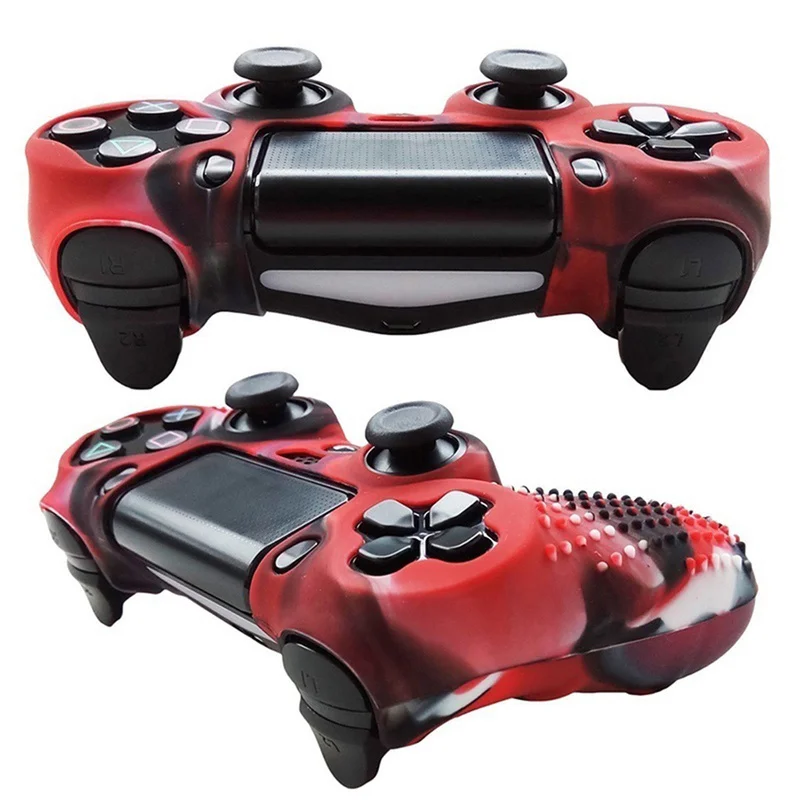 4 цвета нескользящий Камуфляжный силиконовый чехол для Sony PlayStation Dualshock PS4 DS4 Pro Slim