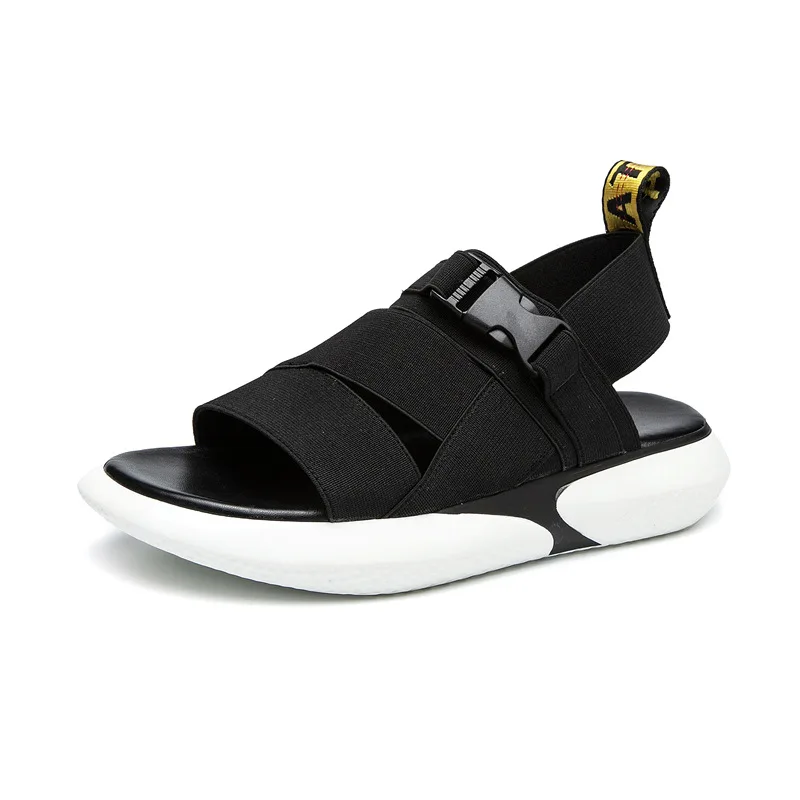 Модные летние босоножки на платформе 2018 женские плоской подошве с открытым