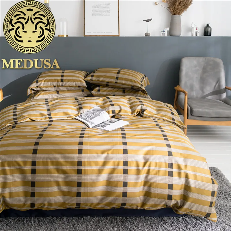 Медуза Египетский хлопок сатин богемный Комплект постельного белья king queen размер