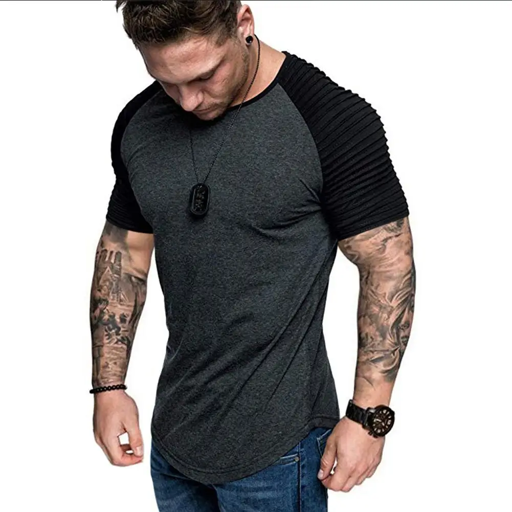 Yfashion Мужская футболка Повседневная Спортивная тонкая модная одинаковая цветная