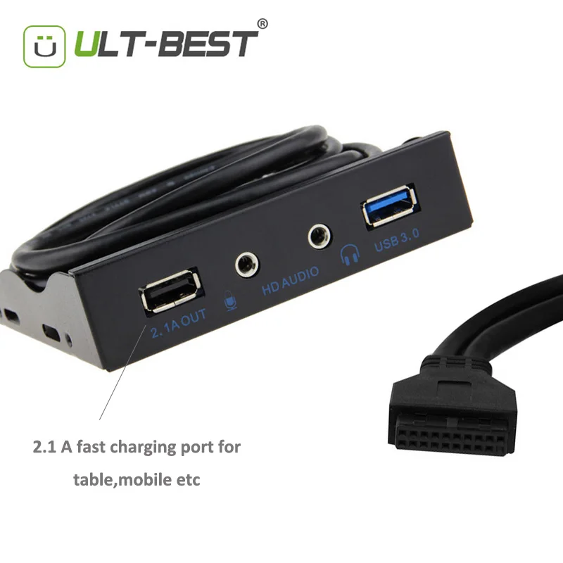 USB 3 0 передняя панель с аудио кронштейном материнская плата 20pin к + 5 A порт быстрой