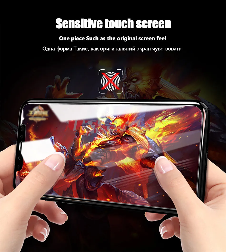 Закаленное защитное стекло с полным покрытием для iphone XS Max XR 6s | Мобильные
