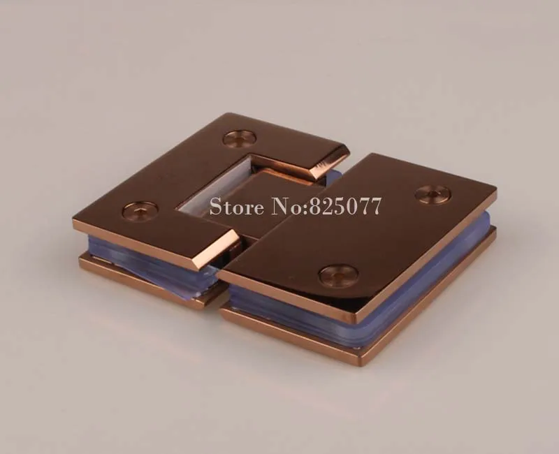 Розовое золото 180 градусов шарнир открытые 304 нержавеющая сталь стеклянная