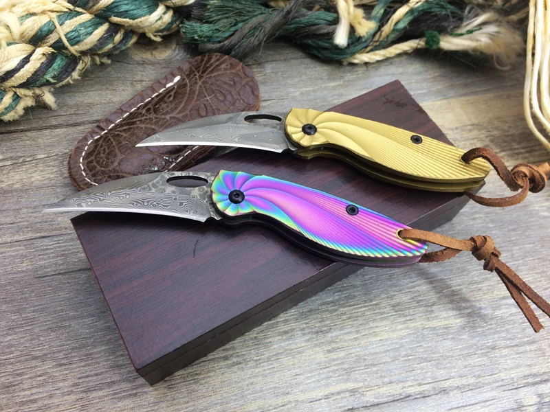 Маленький складной нож для выживания повседневного использования тактический