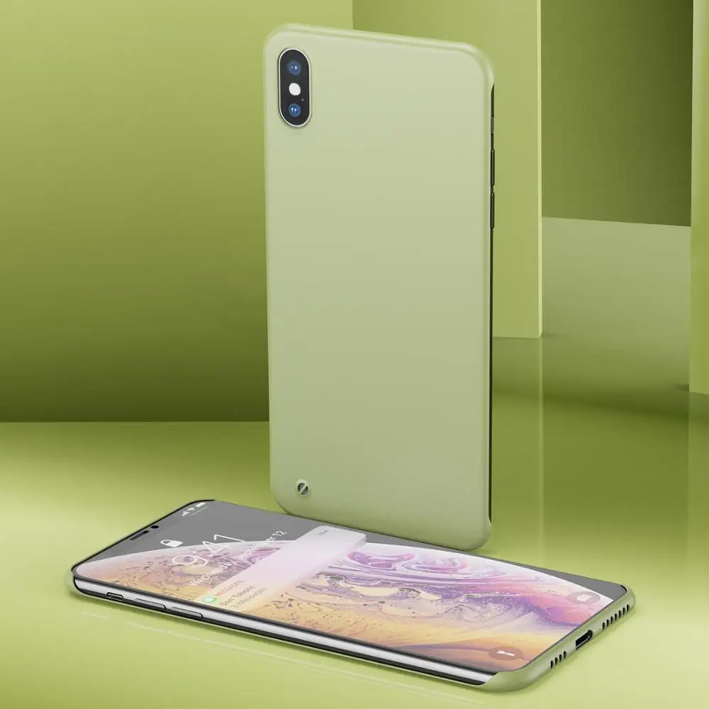 Borderless чехлы для iPhone Xr X Xs максимальный чехол конфеты цвет Бескаркасный скраб