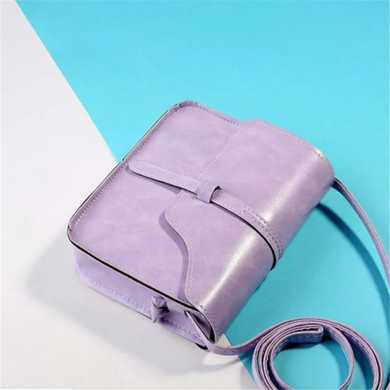 Женщины Сумки Посыльного Плеча Crossbody Старинные Кошелек Кожа Креста Тела