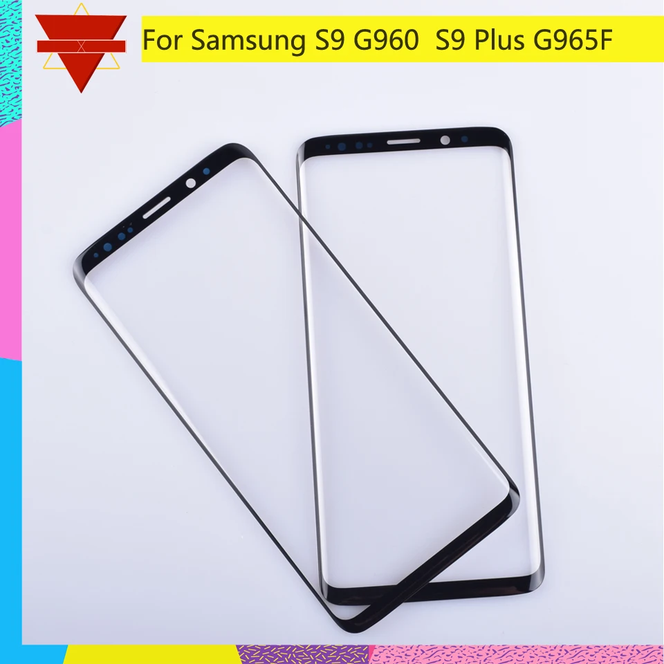 50 шт./партия сенсорный экран для Samsung Galaxy S9 G960 + plus G965 стекло передней панели