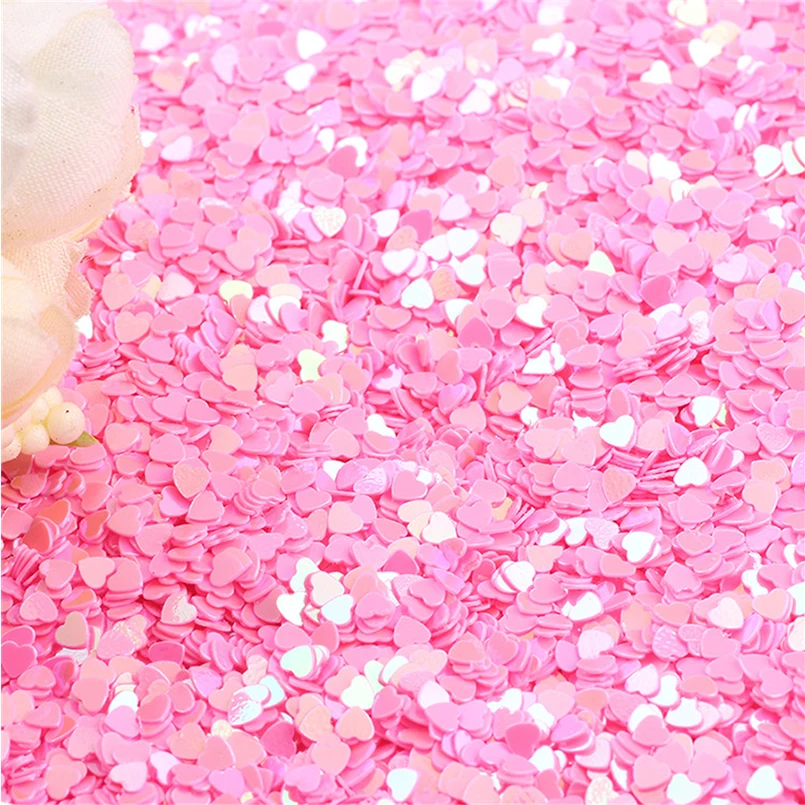 Pf 3 мм Сердце блесток 40 г пайетками свободные Блёстки для Вышивание Craft DIY
