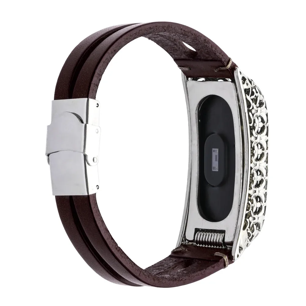 Кожаный ремешок для часов Xiaomi mi Band 4 браслет Xiaomi mi ремешок замена ремешок mi Band 4 ремешок металлический ремешок для часов C711