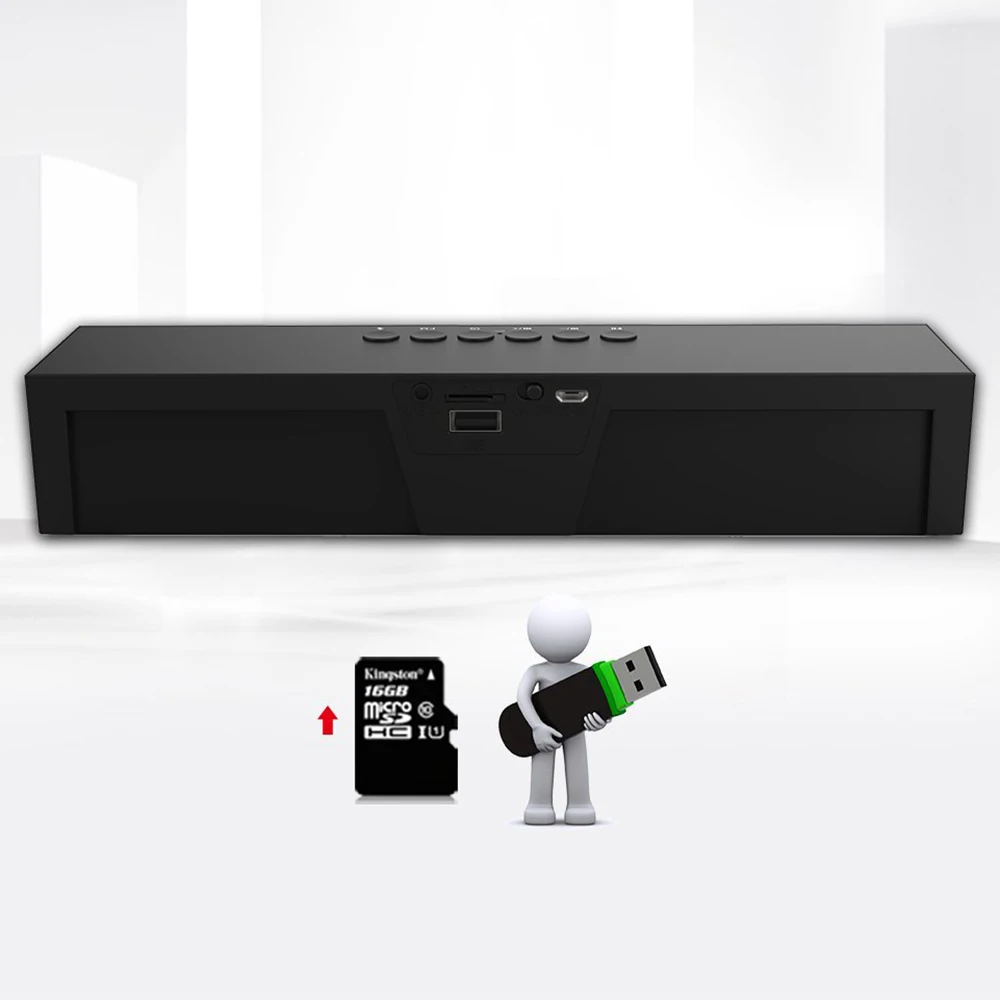 TTKK сардины Bluetooth колонки ж/fm-радио будильник микрофон светодиодный дисплей