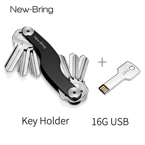 Smart Key Holder Organizer Key Wallet - Цвет: Black Holder Disk