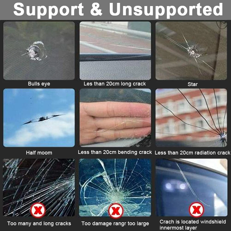 Инструмент для ремонта лобового стекла автомобиля DIY Инструменты окон экран