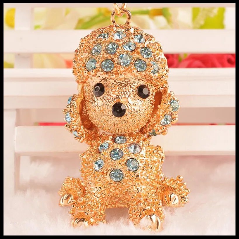 Новинка 2019 модный креативный брелок с пуделем украшения для девочек