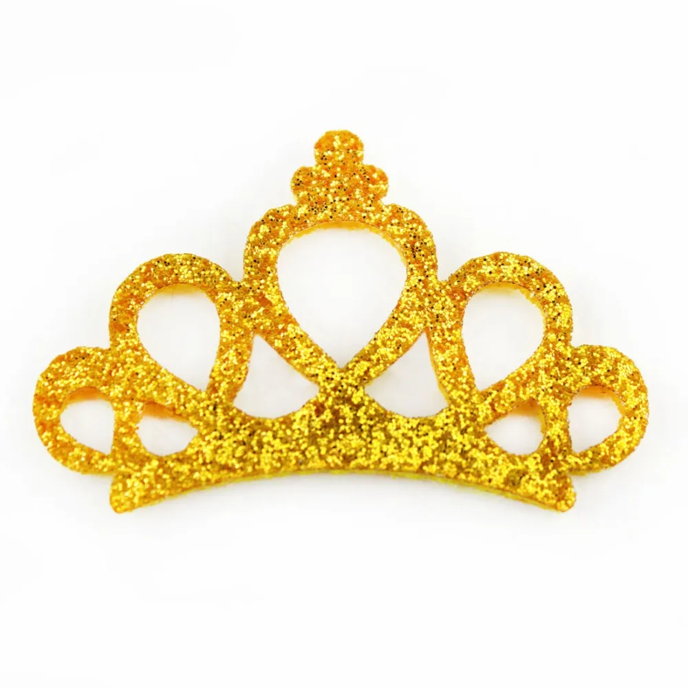 50 шт./лот детская Корона из блестящей кожи сделай сам ручной работы аксессуары