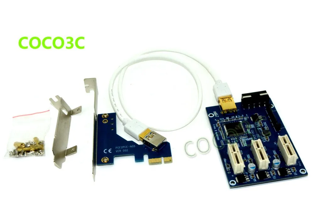 Бесплатная доставка переходная карта PCI express 1 3 PCIe внешний разъем