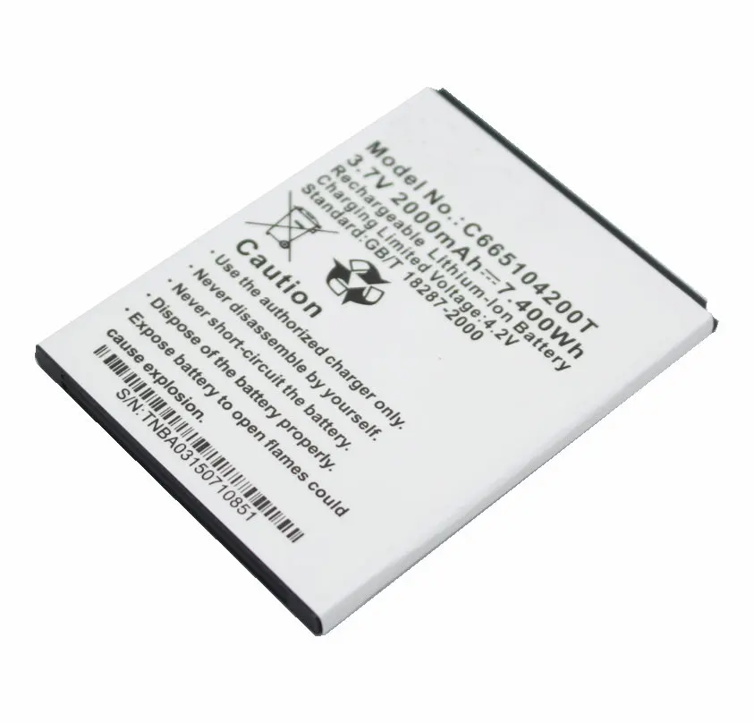 Ciszean 2x3 7 V 2000mAh Замена Батарея + Универсальный Зарядное устройство C665104200T сенсорная
