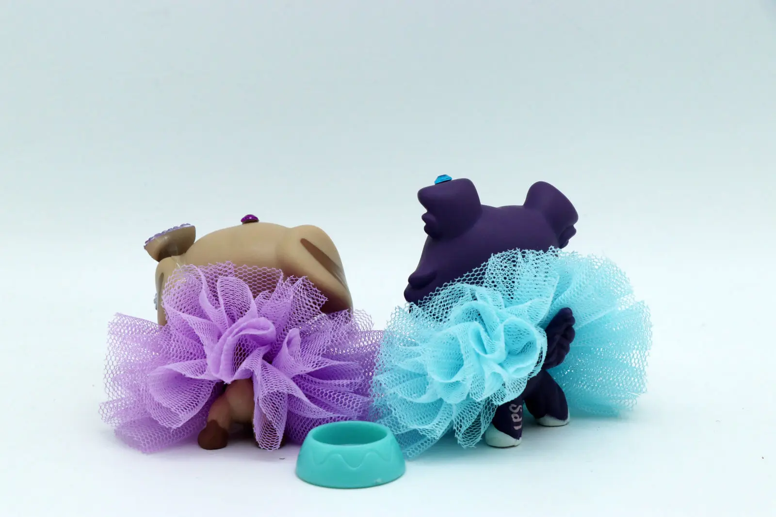 Pet Shop фиолетовый колли такса собака с одеждой аксессуары юбка Редкие